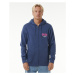 Rip Curl SHRED TILL DEAD ZIP HOOD Washed Navy Hoodie