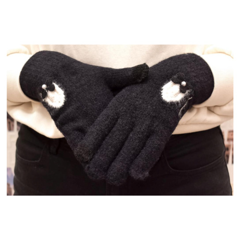 Dámske čierne zimné rukavice MATJIA John-C
