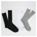 Polo Ralph Lauren 3Pack Crew Socks melange šedé / biele / čierne