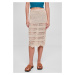 Women's 3/4 crochet knitted skirt made of soft grass