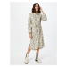 SOAKED IN LUXURY Košeľové šaty 'Kimaya'  antracitová / olivová / staroružová / biela
