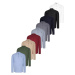 SET OF NINE G783 DEWBERRY JUDGE COLLAR SHIRT-BLACK-WHITE-NAVY-BURGUNDY-BLUE-KHAKI-BEIGE-ANTHRACI