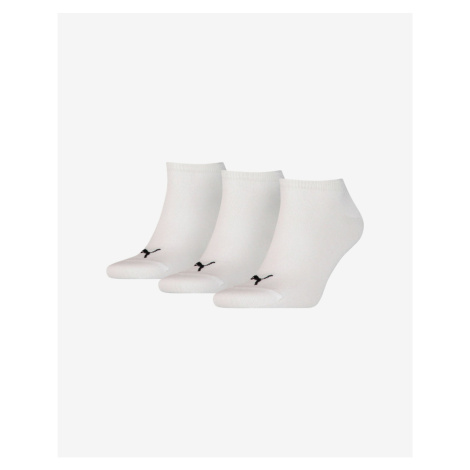 Sada troch párov ponožiek v bielej farbe Puma