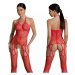 Passion ECO BS002 red - Bodystocking Farba: Červená