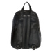 MicMacbags Čierny prémiový kožený ruksak „Fashionstar“ 11L