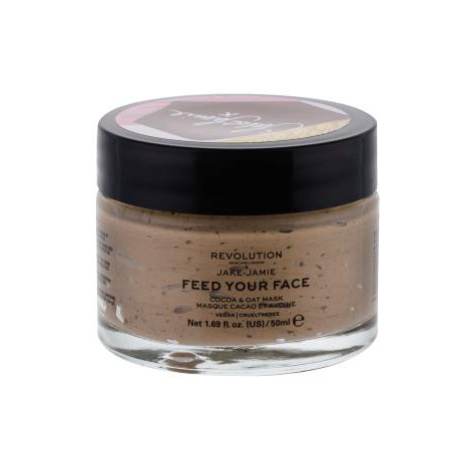 Revolution Skincare X Jake-Jamie Cocoa & Oat Feed Your Face 50 ml pleťová maska pre ženy na veľm