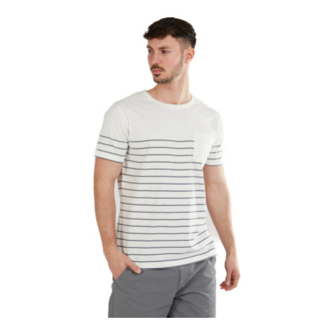 Dámske tričko s krátkym rukávom FUNDANGO Jaggy Pocket T-shirt-180-fog