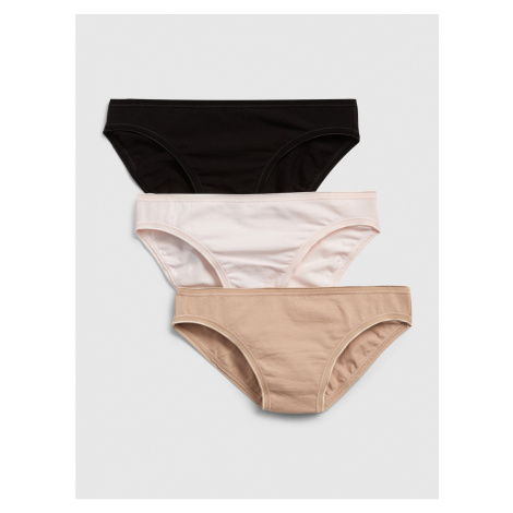 GAP Panties Stretch Cotton Bikini, 3Pcs - Women's