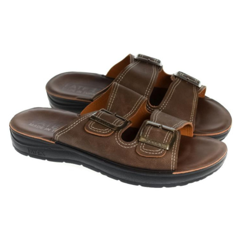 Pánske tmavohnedé šľapky LUJIK John-C