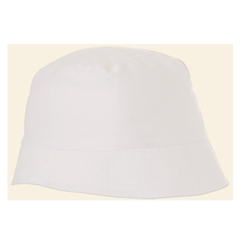 L-Merch Bavlnený klobúčik proti slnku C150 White