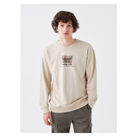 LC Waikiki Crew Neck Long Sleeve Printed Men's Sweatshirt