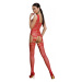 Passion ECO BS009 red - Bodystocking Farba: Červená