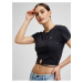 Čierny dámsky crop top Tommy Jeans