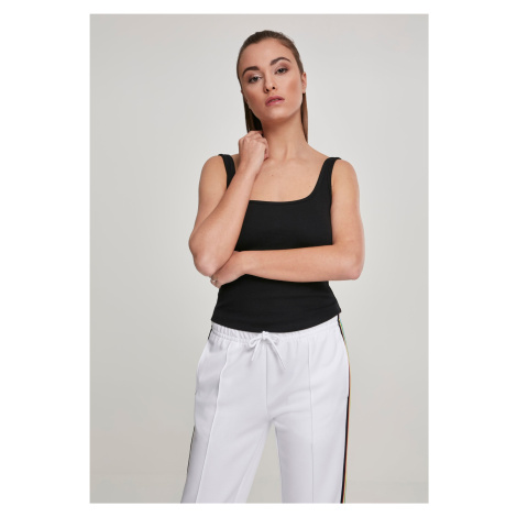 Women's wide-necked top in black Urban Classics