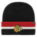 Chicago Blackhawks Split Cuff Knit Black Čiapka