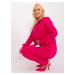 Cotton tracksuit fuchsia plus size