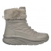 Dámske vysoké zimné topánky SKECHERS D-Lux Walker Winter Solstice dark taupe