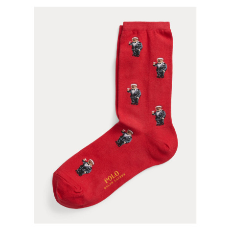 Polo Ralph Lauren Ponožky Vysoké Unisex 455899196003 Červená
