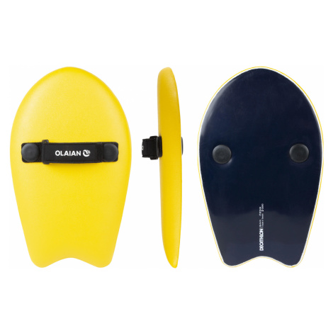 Doska Handplane na bodysurf 100 žltá