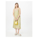 mazine Letné šaty 'Amaya'  neónovo žltá / levanduľová