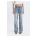 DEFACTO Afra X 90'S Wide Leg High Waist Wide Leg Long Jean Pants