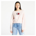 Tommy Jeans Lw Center Flag S Pullover Faint Pink