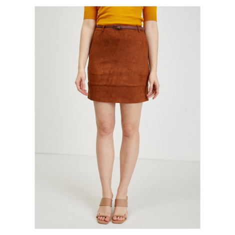Brown skirt in suede finish ORSAY - Ladies