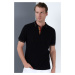 T8567 DEWBERRY MEN'S T-SHIRT-BLACK