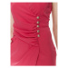 ViCOLO Koktejlové šaty TE0106 Ružová Regular Fit