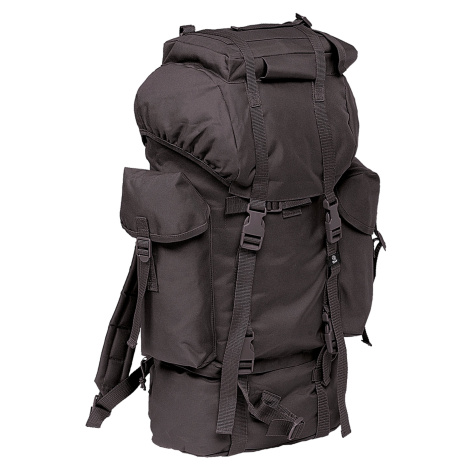 Nylon Military Backpack in Black