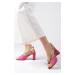 Mio Gusto Colette Womens Fuchsia Heeled Sandals