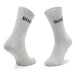 Boss Súprava 2 párov vysokých detských ponožiek J20341 Sivá