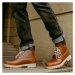 Vasky Farm Medium Brown - Pánske kožené členkové topánky, ručná výroba jesenné / zimné topánky