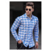 Madmext Blue Men's Shirt 4941