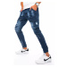 Trendové pánske džínsy modrej farby