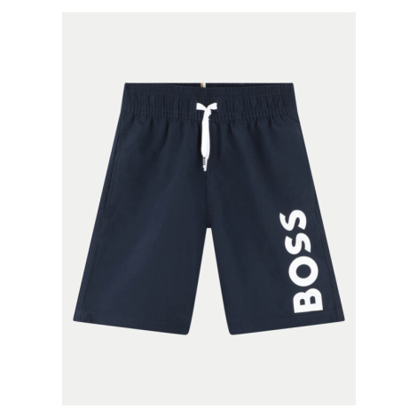 Boss Plavecké šortky J50662 M Tmavomodrá Regular Fit Hugo Boss