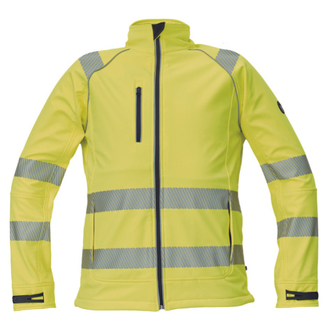 Cerva Sheldon Hv Pánska softshellová bunda HI-VIS 03010693 žltá