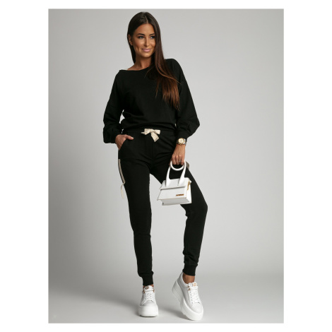 Women's Casual Black Tracksuit FASARDI