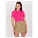 Dark beige flowing miniskirt with pleats