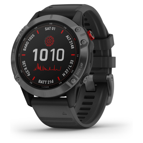 GARMIN Smart hodinky s GPS Fenix 6 Pro Solar Gray