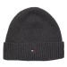 Tommy Hilfiger ESSENTIAL FLAG BEANIE Pánska zimná čiapka, tmavo sivá, veľkosť