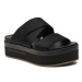 Calvin Klein Jeans Šľapky Flatform Sandal Webbing In Mr YW0YW01361 Čierna