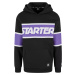 Men's sweatshirt Starter Across Stripe Hoodie black/purple