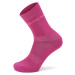 Unisex ponožky z merino vlny ALPINE PRO KLAMO fuchsia red