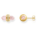 Thomas Sabo H2281-414-9 Gold stud earrings with pink onyx