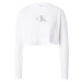 Calvin Klein Jeans Tričko  čadičová / biela