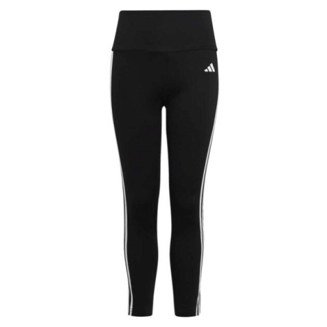 adidas ESSENTIALS AEROREADY 3-STRIPES HIGH-WAISTED Dievčenské legíny, čierna, veľkosť