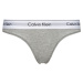 Dámske tangá Thong Modern Cotton 0000F3786E020 šedé - Calvin Klein