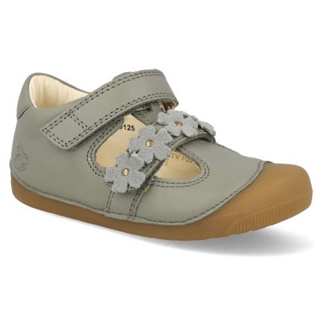 Barefoot dětské sandály Bundgaard - Petit Summer Flower sage zelené