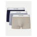 Pánske boxerky CALVIN KLEIN 3 PACK-LOW RISE TRUNK-NEW NAVY, TROPOSPHERE, GREY HEATHER